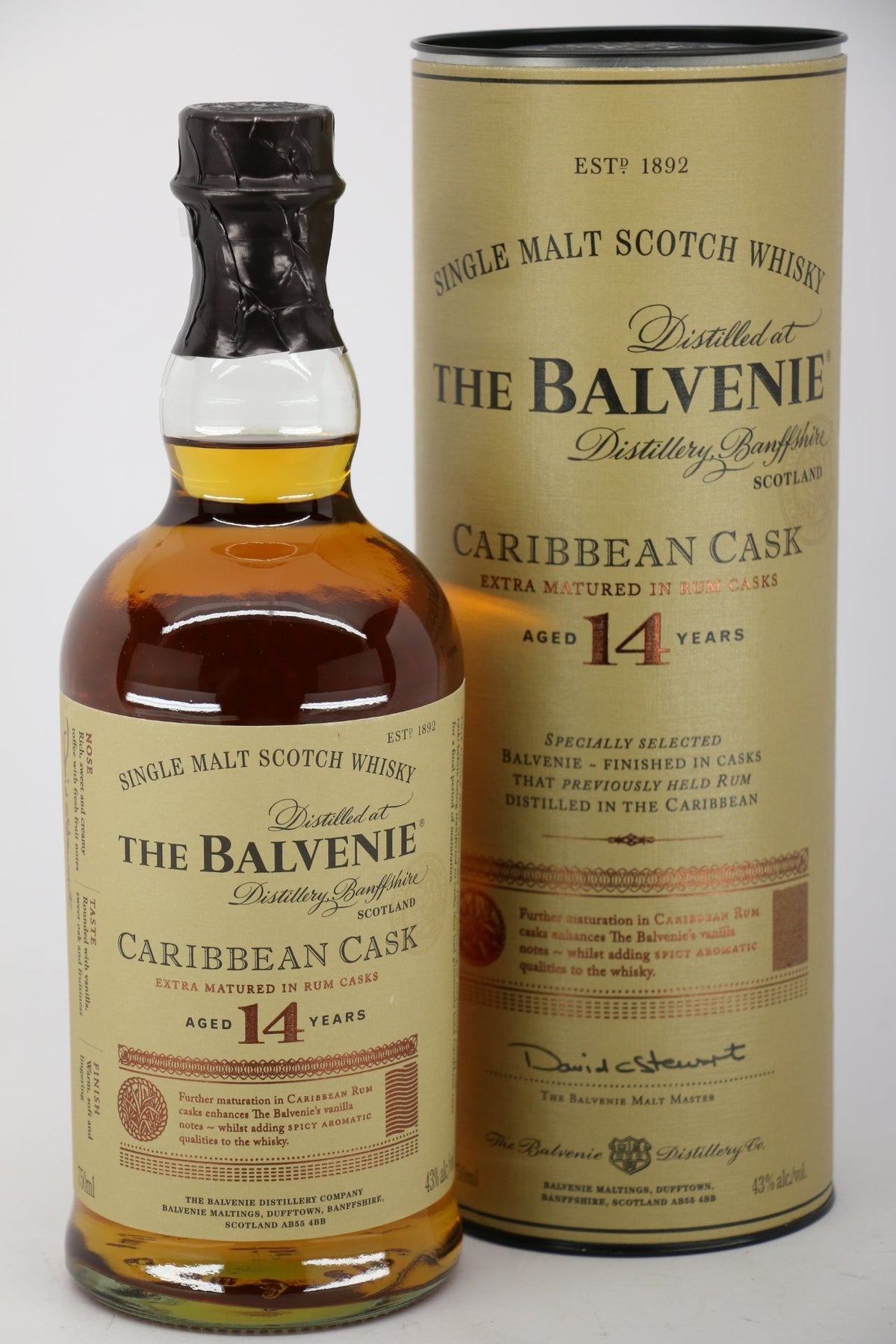 Whiskey, Scotch DoubleWood PJ Speyside 12 Wine, Year Balvenie Malt Single 7 Old –