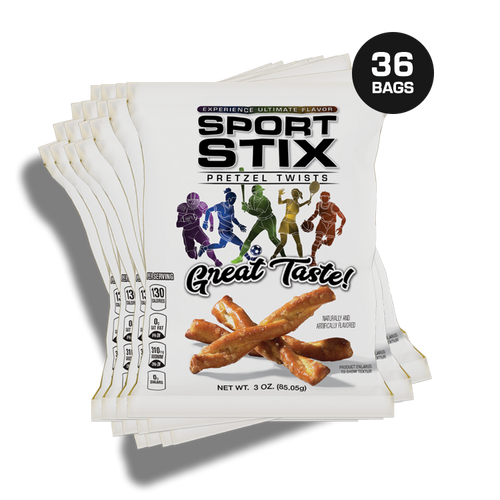 Case of 3 oz. Golf Stix (36 bag count) — Golf Stix Pretzels