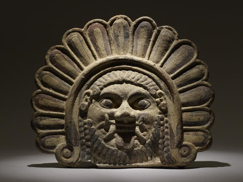 Terracotta gorgon featured in British Museum exhibition Feminine Power: The Divine to the Demonic.
