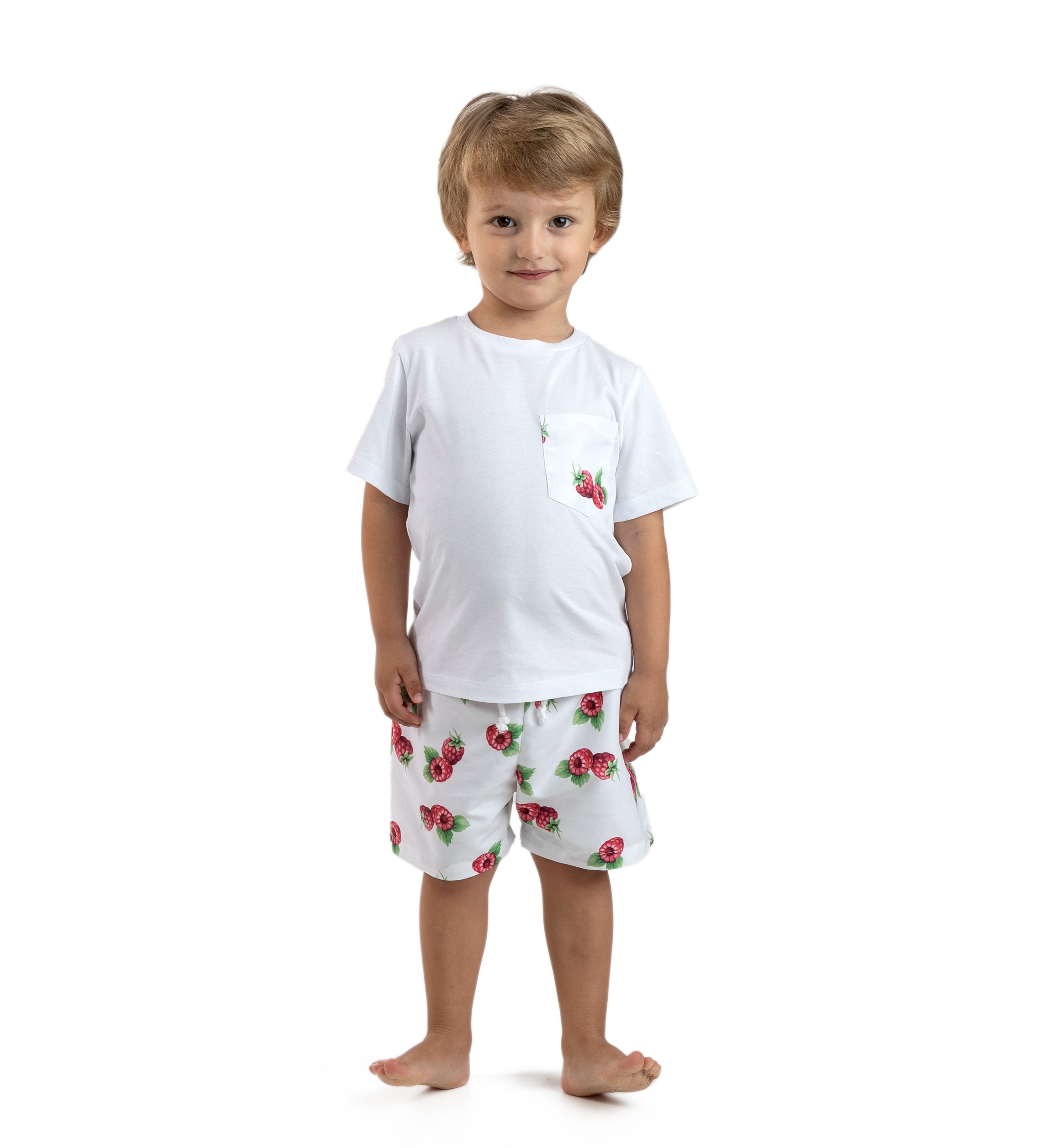 SS23 Meia Pata Boys Raspberry Print Pocket T-Shirt