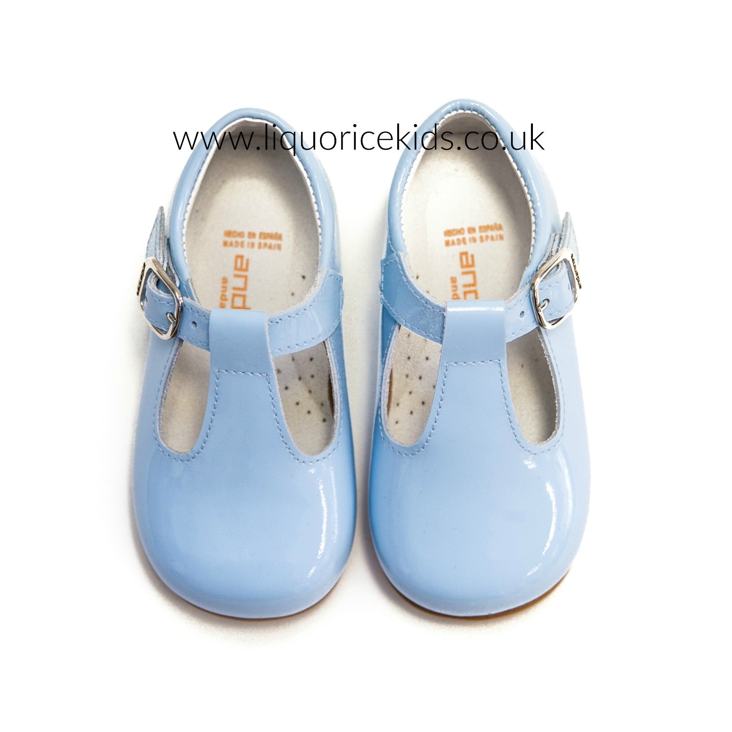 baby blue patent shoes