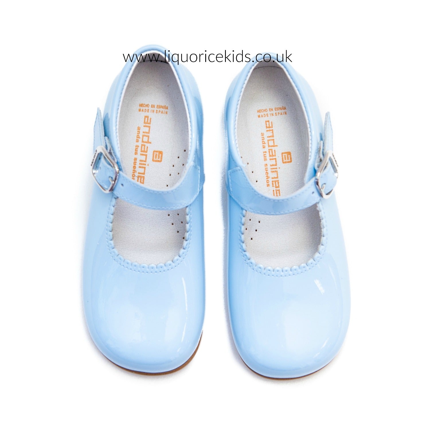 girls pale blue shoes