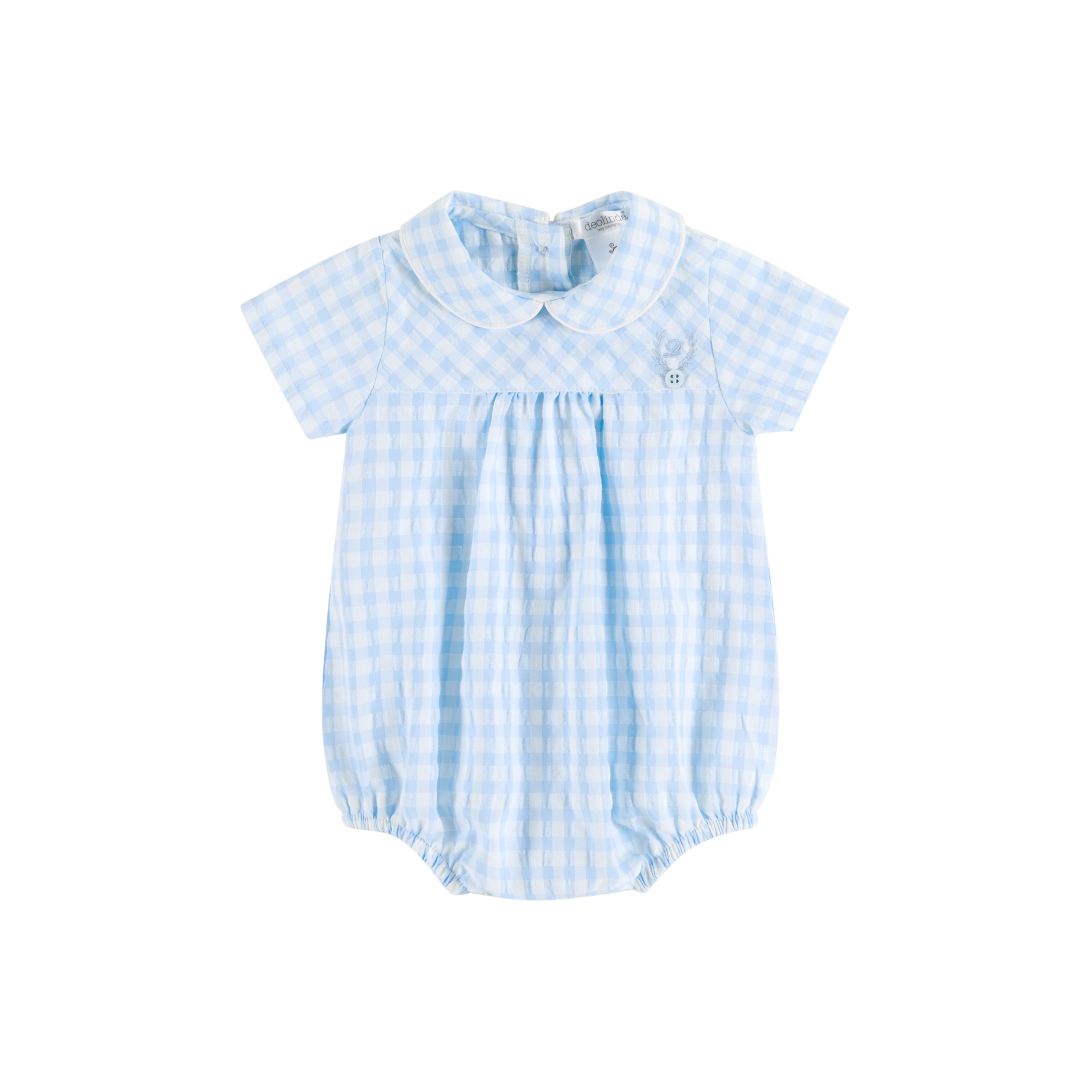 SS23 Deolinda Baby Boys Blue & White Romper DBV23203