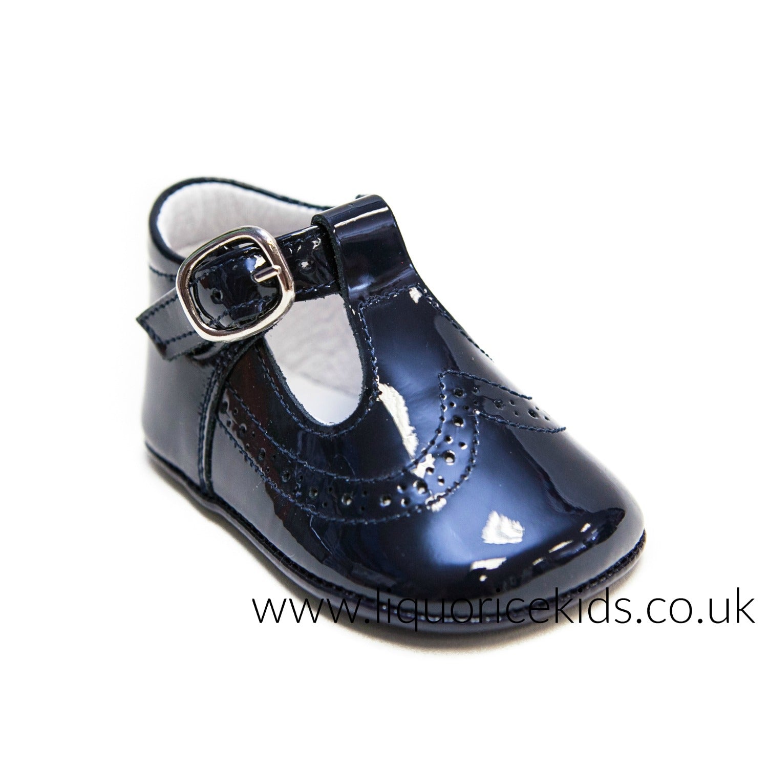 baby boy blue patent shoes