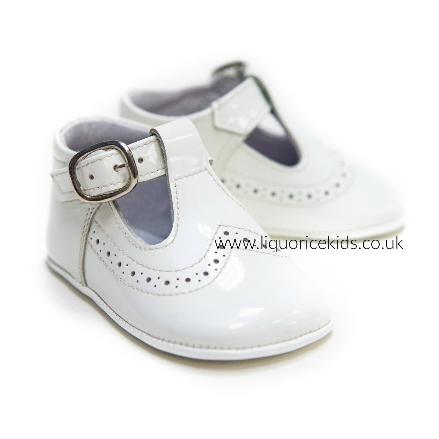 baby patent pram shoes