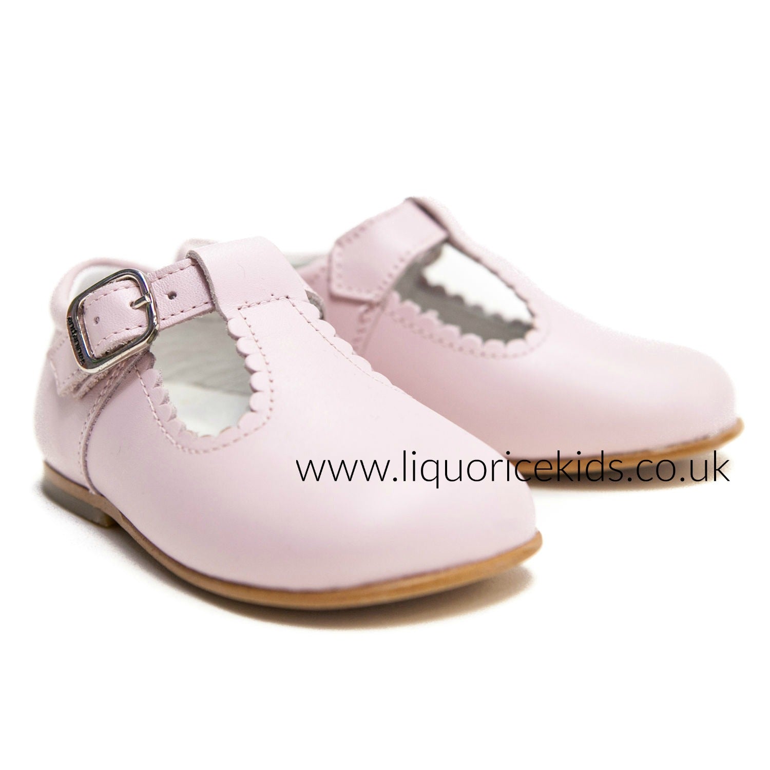 girls pink t bar shoes