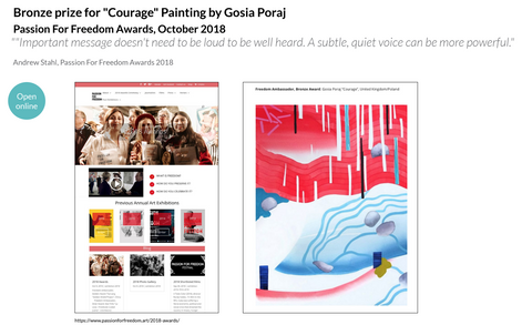 Gosia award wining painter