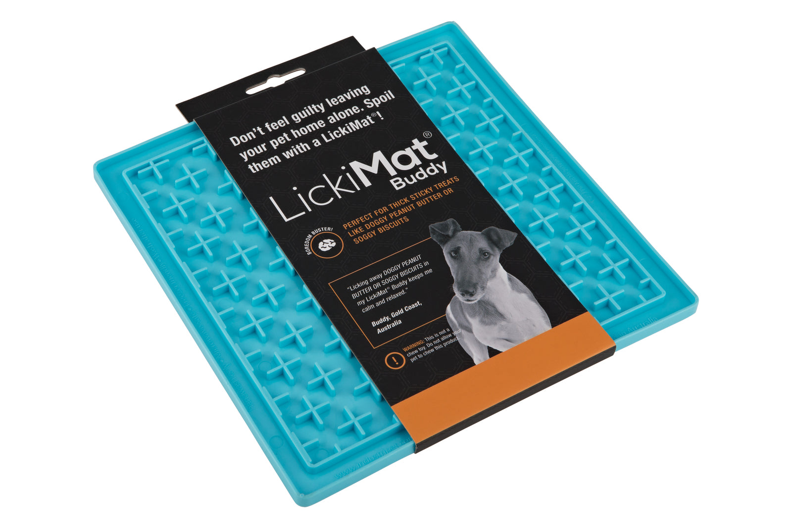 Authentic Lickimat Boredom Buster for Dogs - Perfect with Peanut Butter  (PINK OR BLUE)