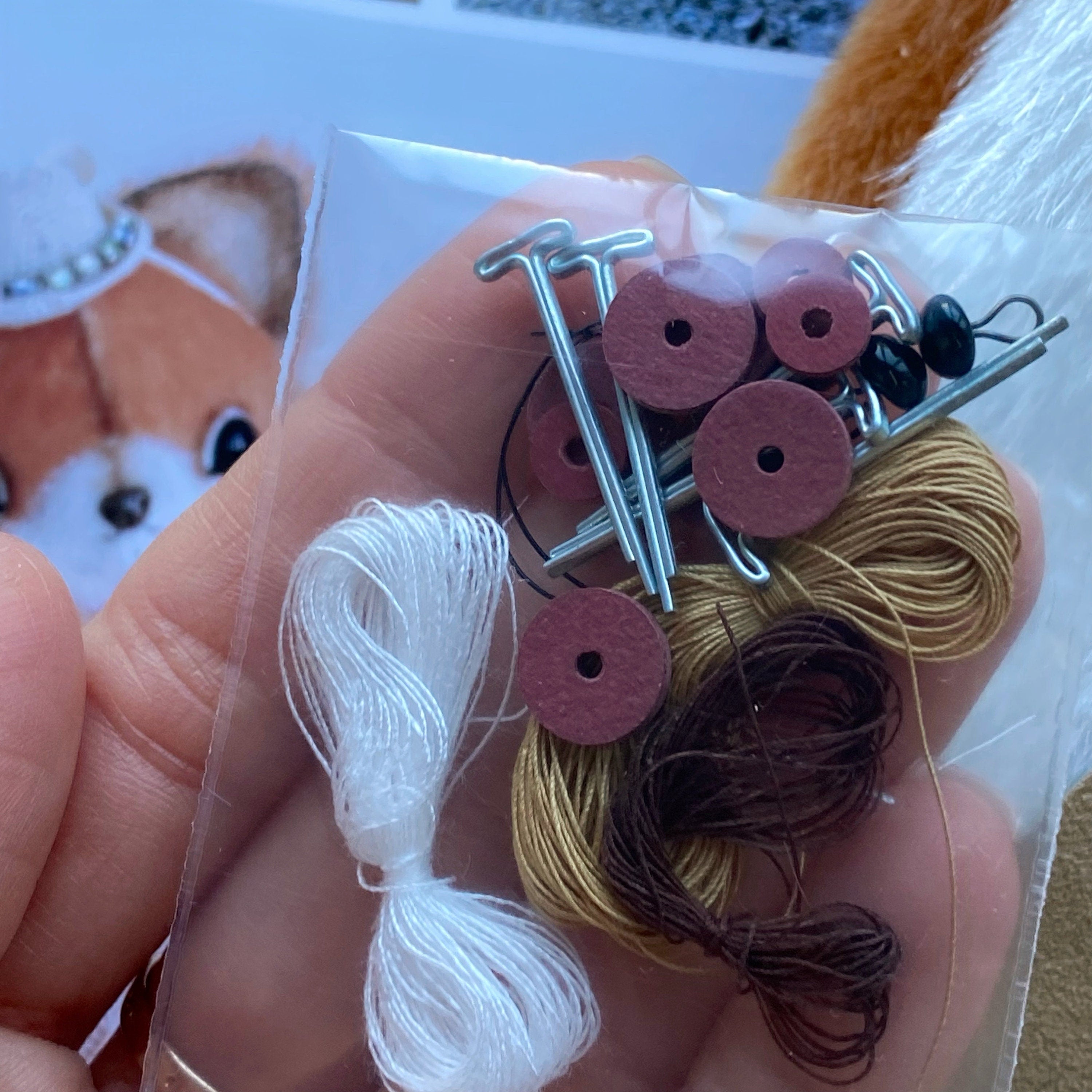 Zorro - DIY KIT toy Mini fox sewing KIT, step-by-step tutorials, mini toy pattern, stuffed animals pattern, soft toy sewing kit pattern