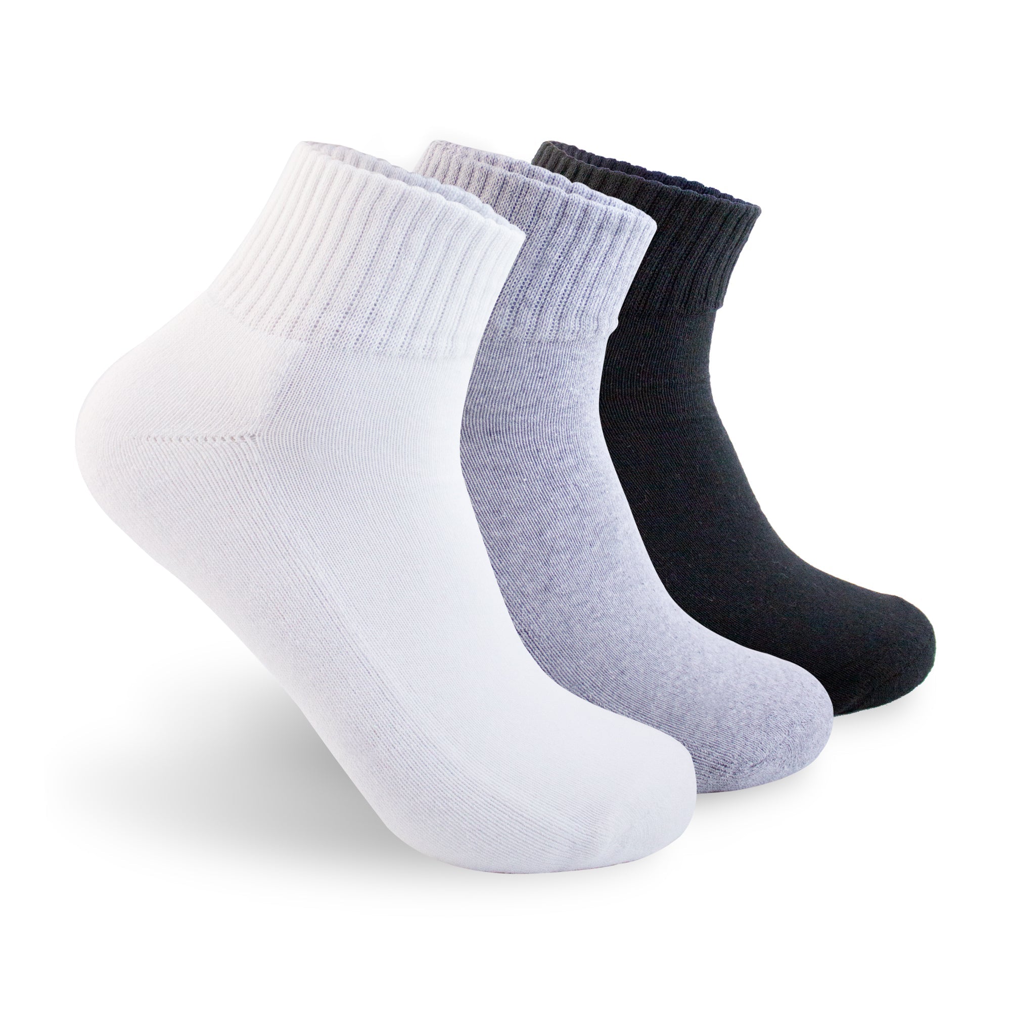 MALCREADO34401 Pack 12 Pares Calcetines Corto Blancos Mujer Deportivos