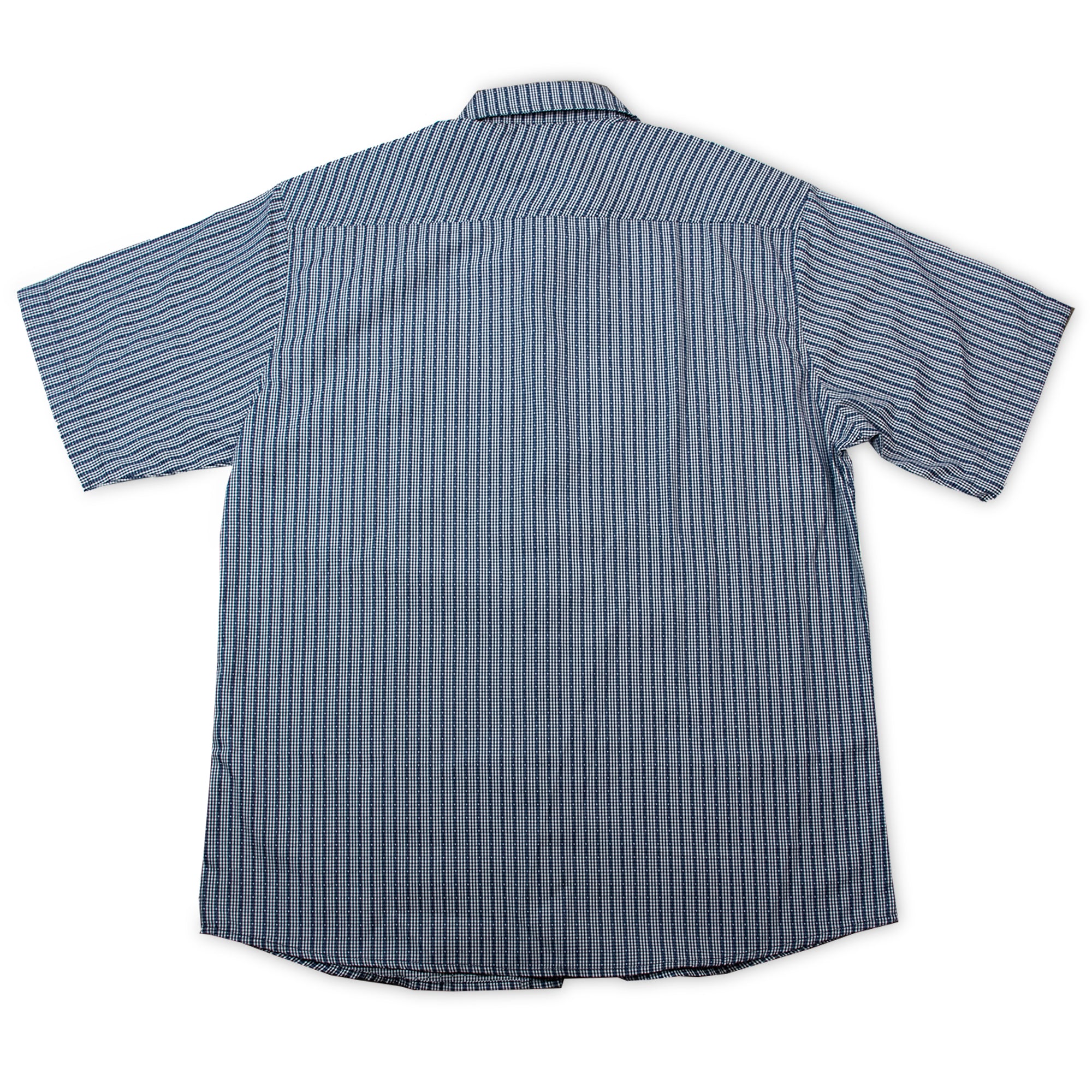 Camisa manga corta para hombre Leñadora Azul 100% Algodón - Chimay Oficial