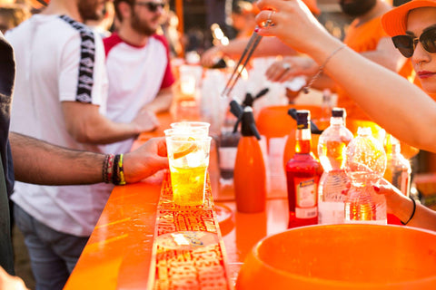 aperol spritz festival neon flex mood