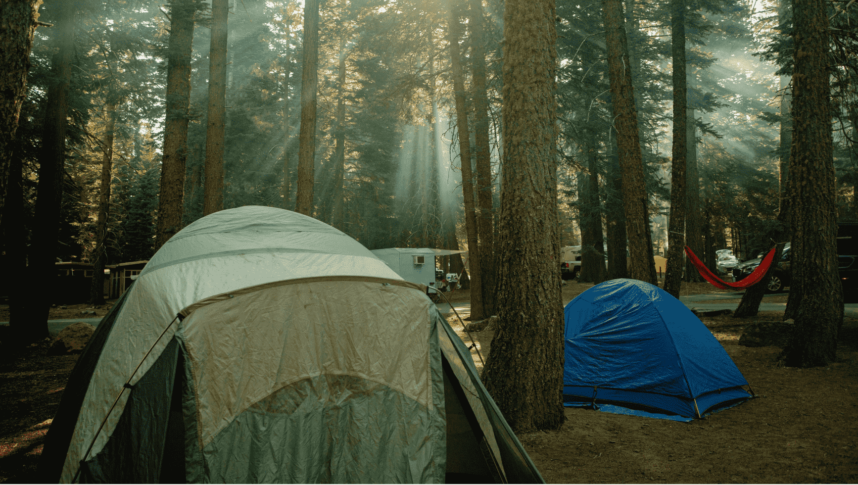 camping in the rain