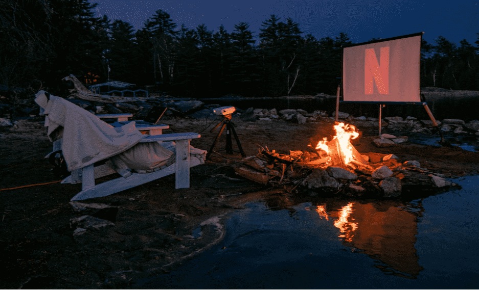 outdoor movie setup - Growatt