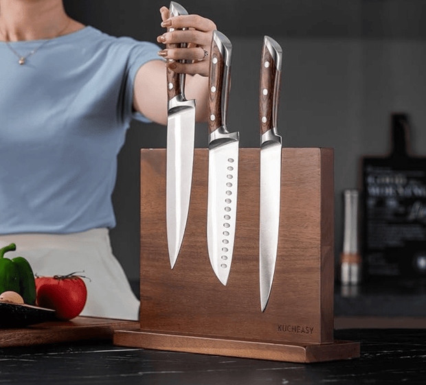 Icon Chef Double-Sided Magnetic Knife Block