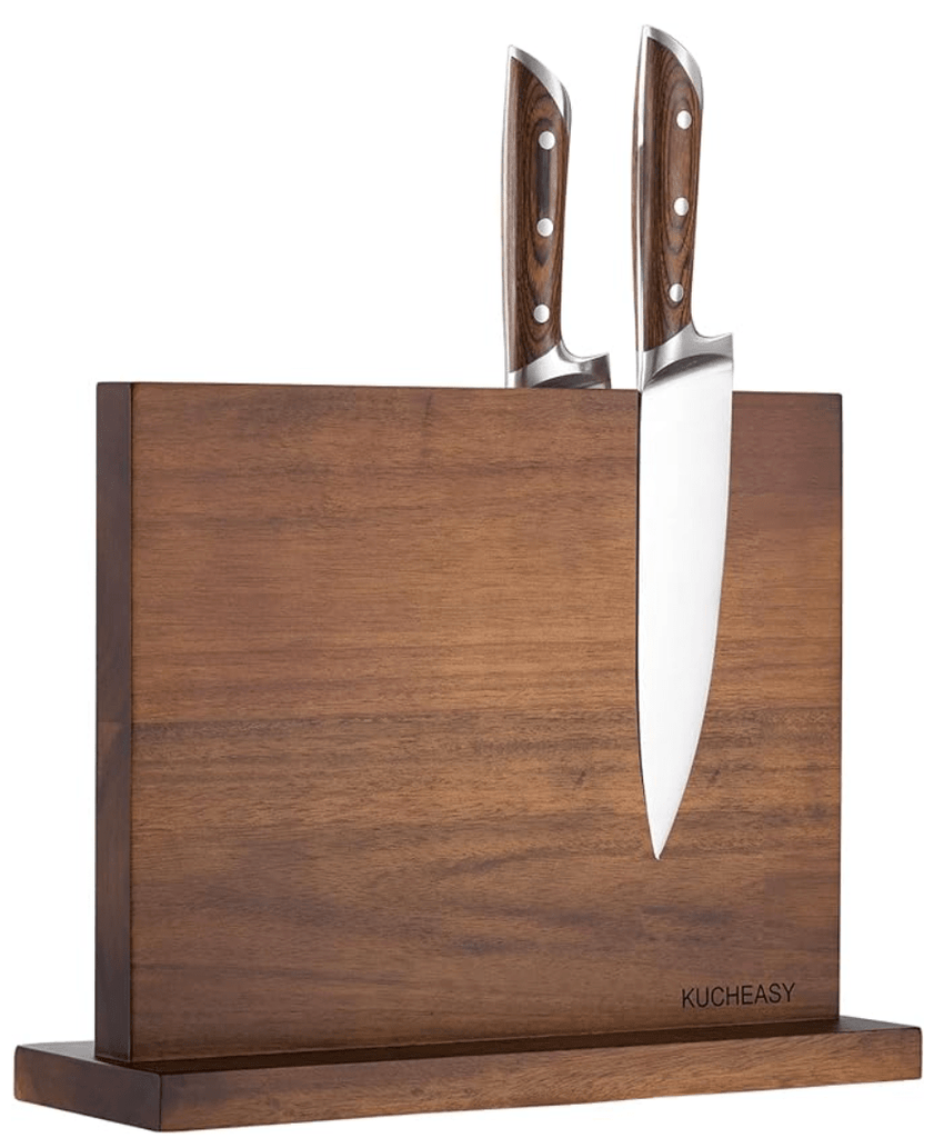 KITCHENDAO Deluxe 20 Slot Bamboo Knife Block Holder without Knives
