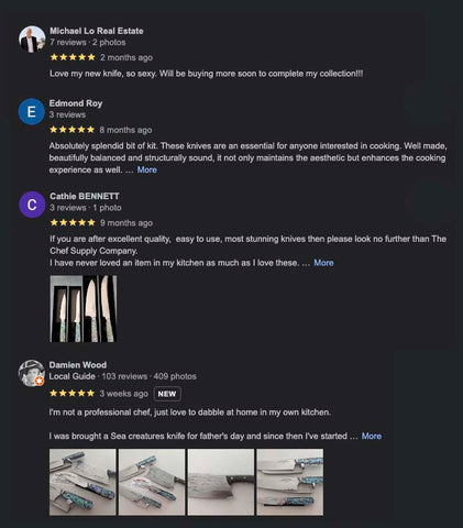Chef Supply Co Google Reviews