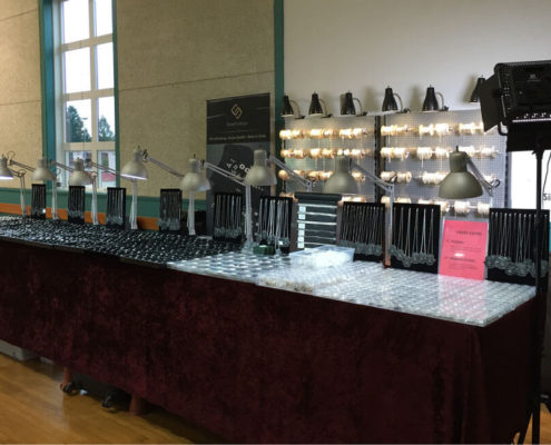 SilviaFindings display booth at the Maple Ridge Lapidary Club Show - March 27-28, 2016