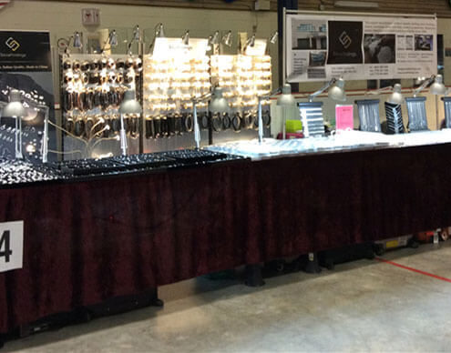SilviaFindings display booth at the Vancouver Gem & Mineral Show - August 14-16, 2015