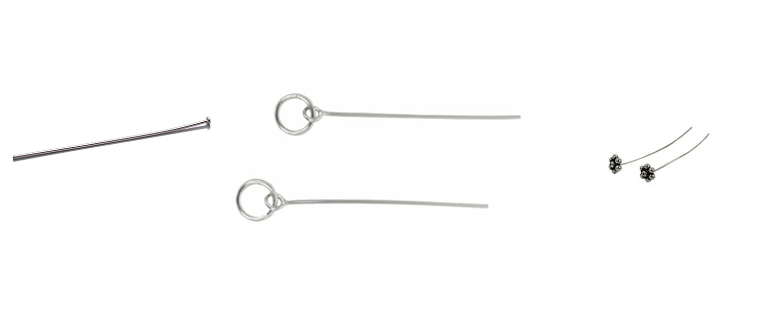 Sterling Silver Eyepins and Headpins