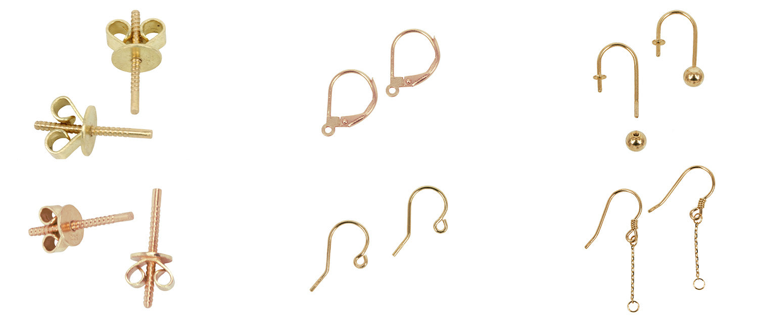 Gold Earrings Findings
