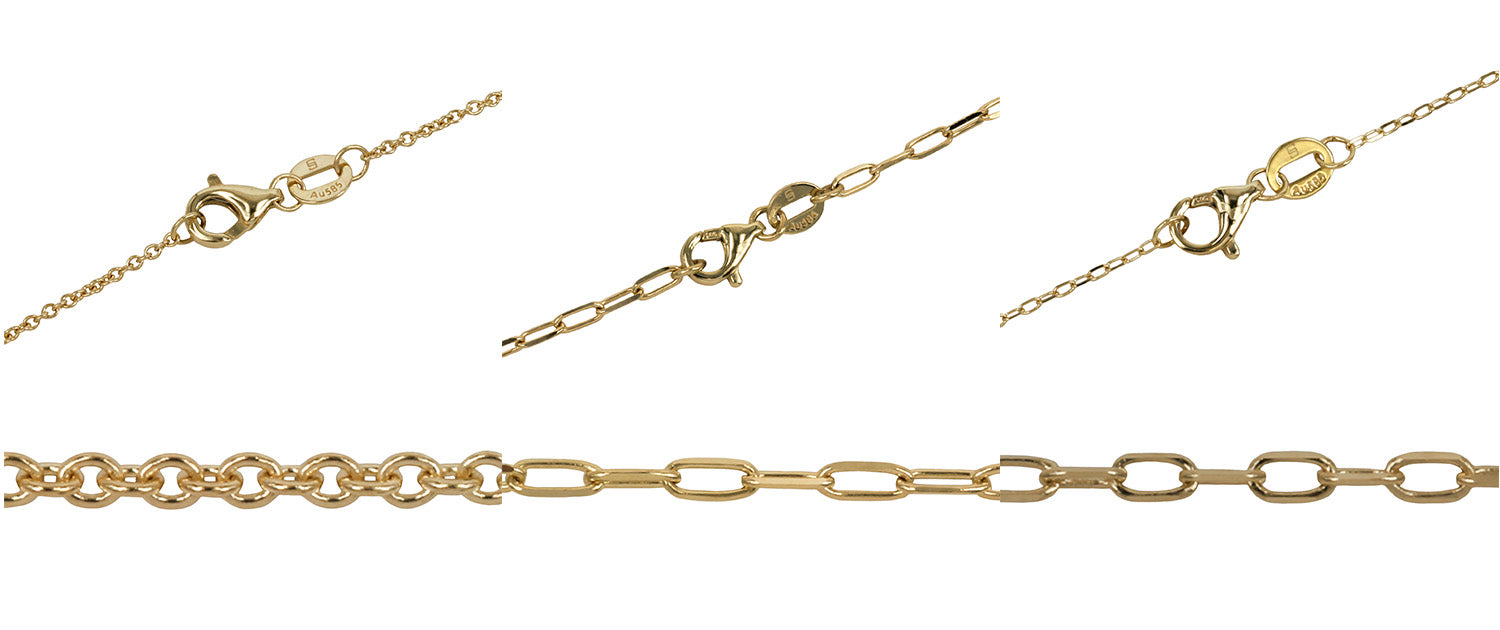 Gold Finished Link Jewelry Chains