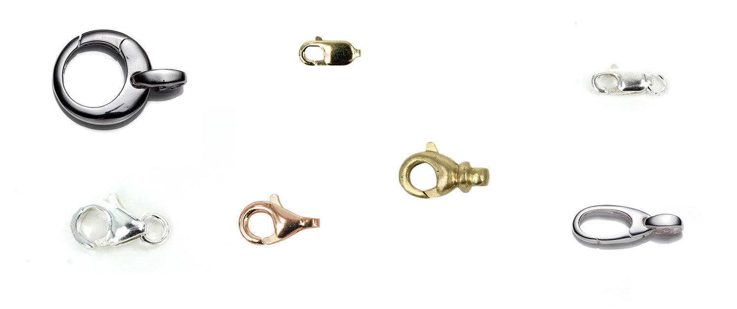Gold and Sterling Silver Lobster Clasps