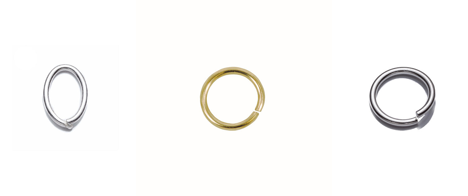 Gold and Sterling Silver Open Jump Rings