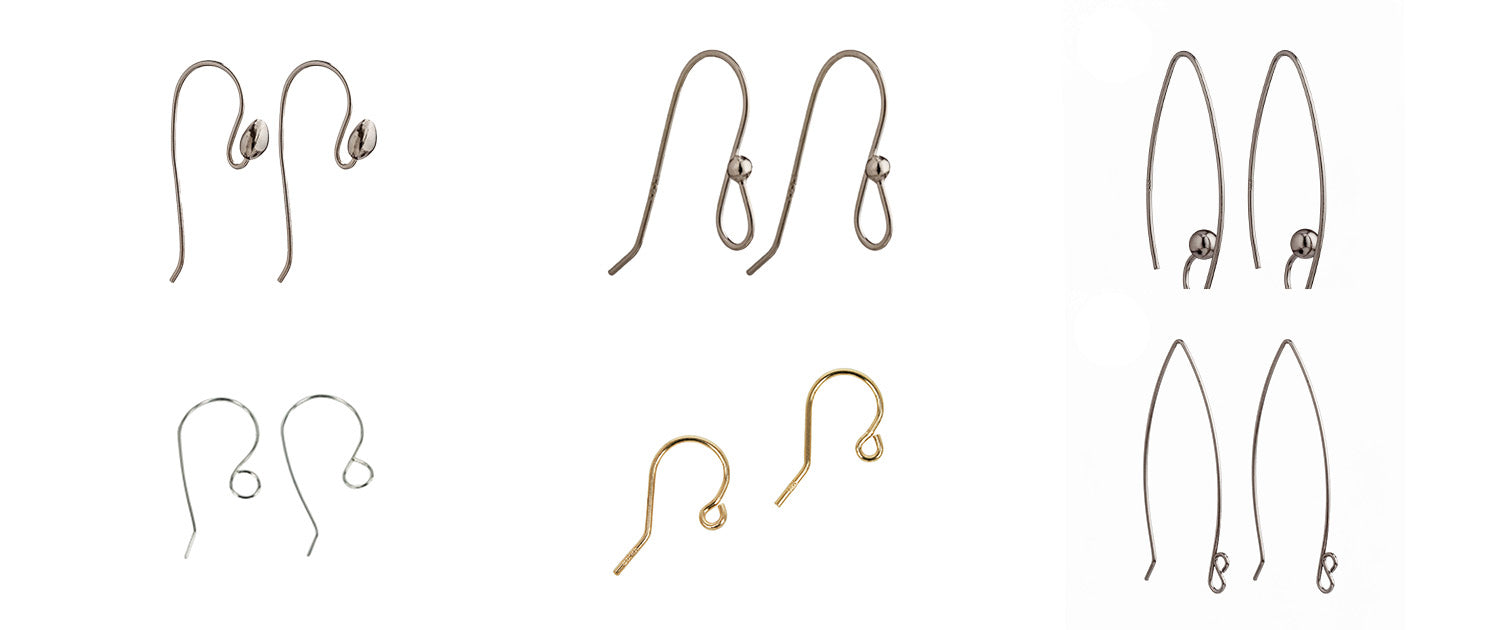 Gold and Sterling Silver Plain Ear Wires