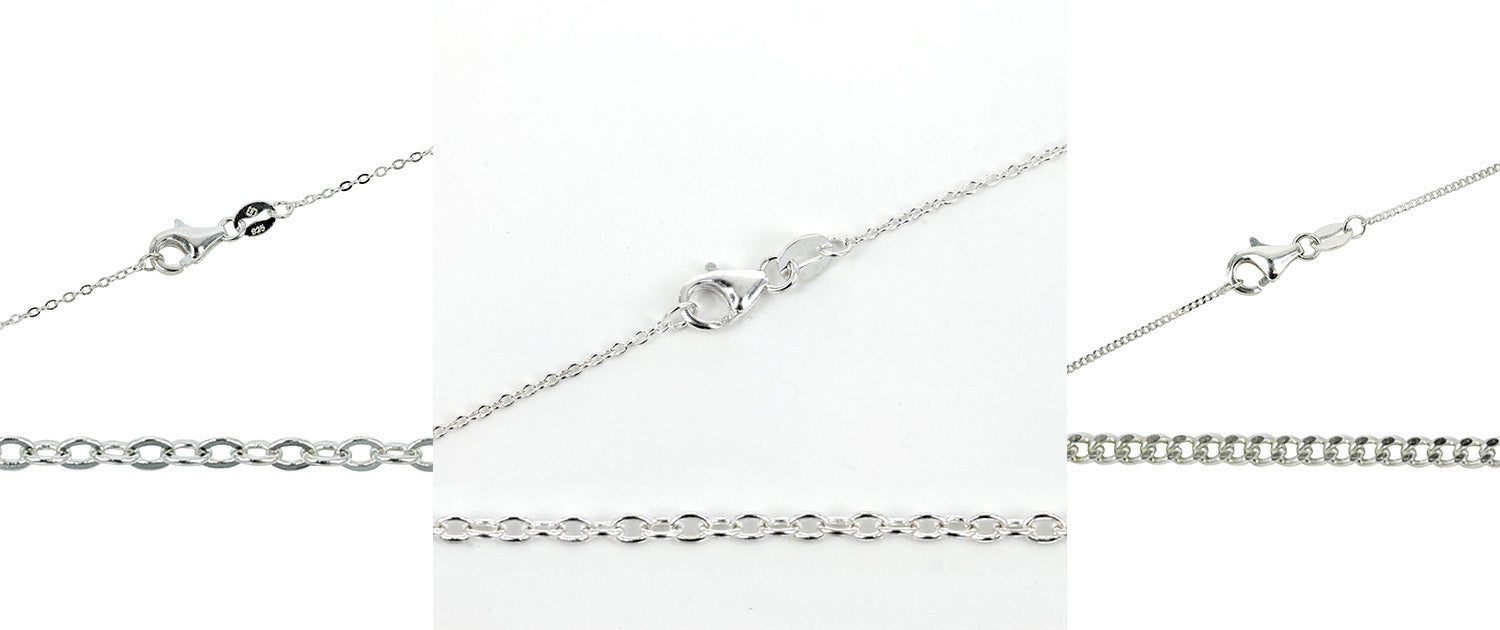 Sterling Silver Finished Link Jewelry Chains