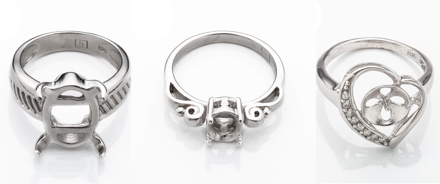 Sterling Silver Ring Settings