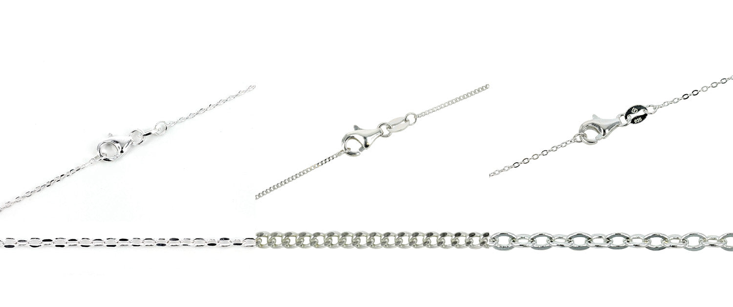 Sterling Silver Finished Link Jewelry Chains