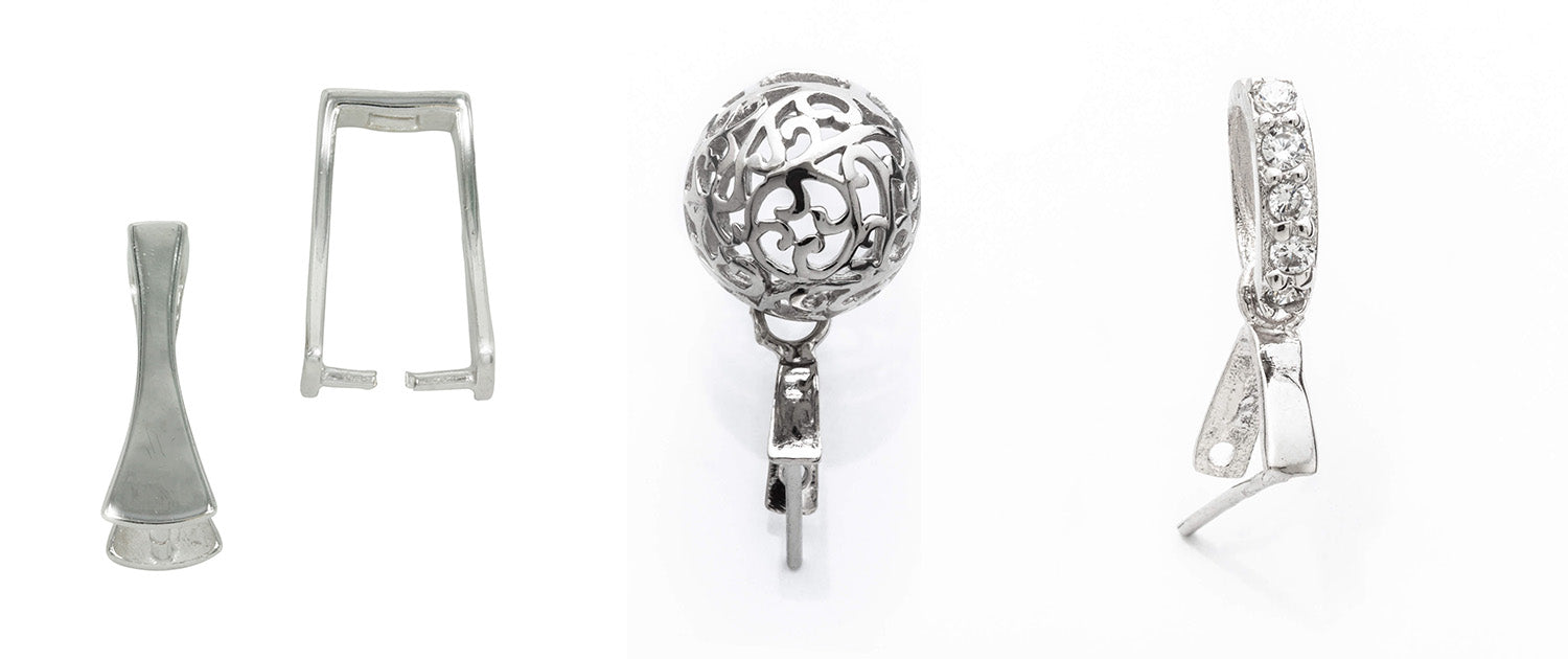 Jewellery Sterling Silver Pinch Bails