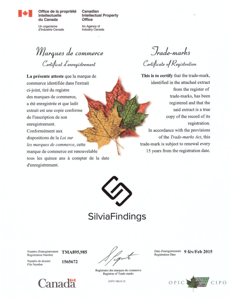 SilviaFindings Trademark