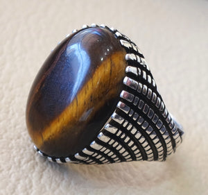 tiger eye stone ring