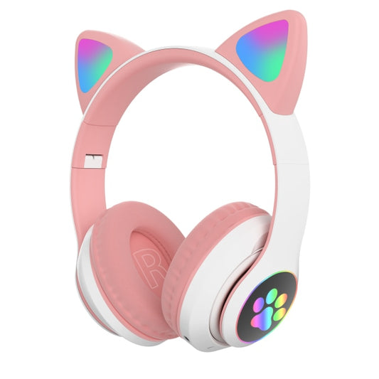 Spedizione Gratis! Cuffie gatto con orecchie RGB a Led senza fili Bluetooth 5.0
