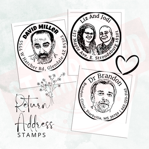 Custom Portrait Stamps, Face Stamp, Personalized Stamps, Personalized Gift, Best Gift