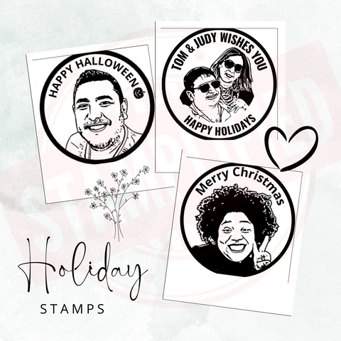 Custom Portrait Stamps, Face Stamp, Personalized Stamps, Personalized Gift, Best Gift