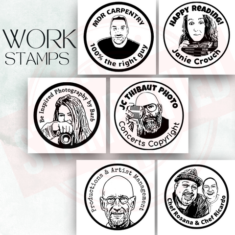 Custom Self-Inking Stamps with Logo or Custom Artwork