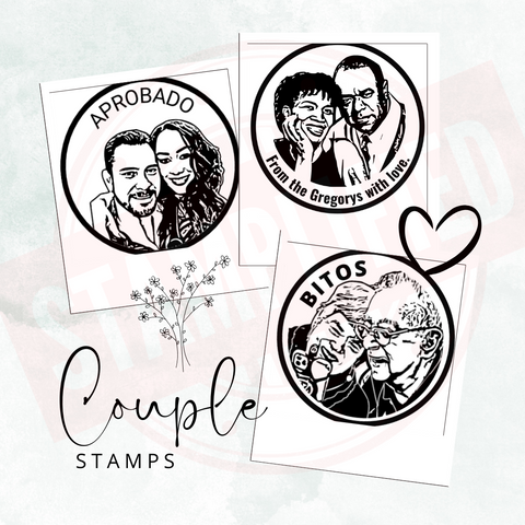 Custom Portrait Stamps, Face Stamp, Personalized Stamps, Personalized Gift, Best Gift, Couple Stamps