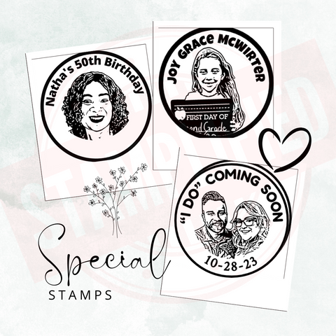 Custom Portrait Stamps, Face Stamp, Personalized Stamps, Personalized Gift, Gift