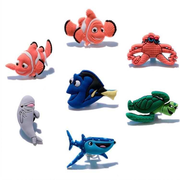 ( 7 Piece Set ) Premium Disney Pixar Finding Nemo Shoe Charm Set-Shoe Charm Store