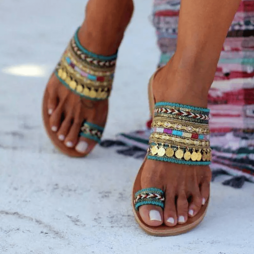 Boho Style Toe Ring Sandals - Free Shipping Today Only!