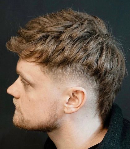 Mens Textured Mullet Example