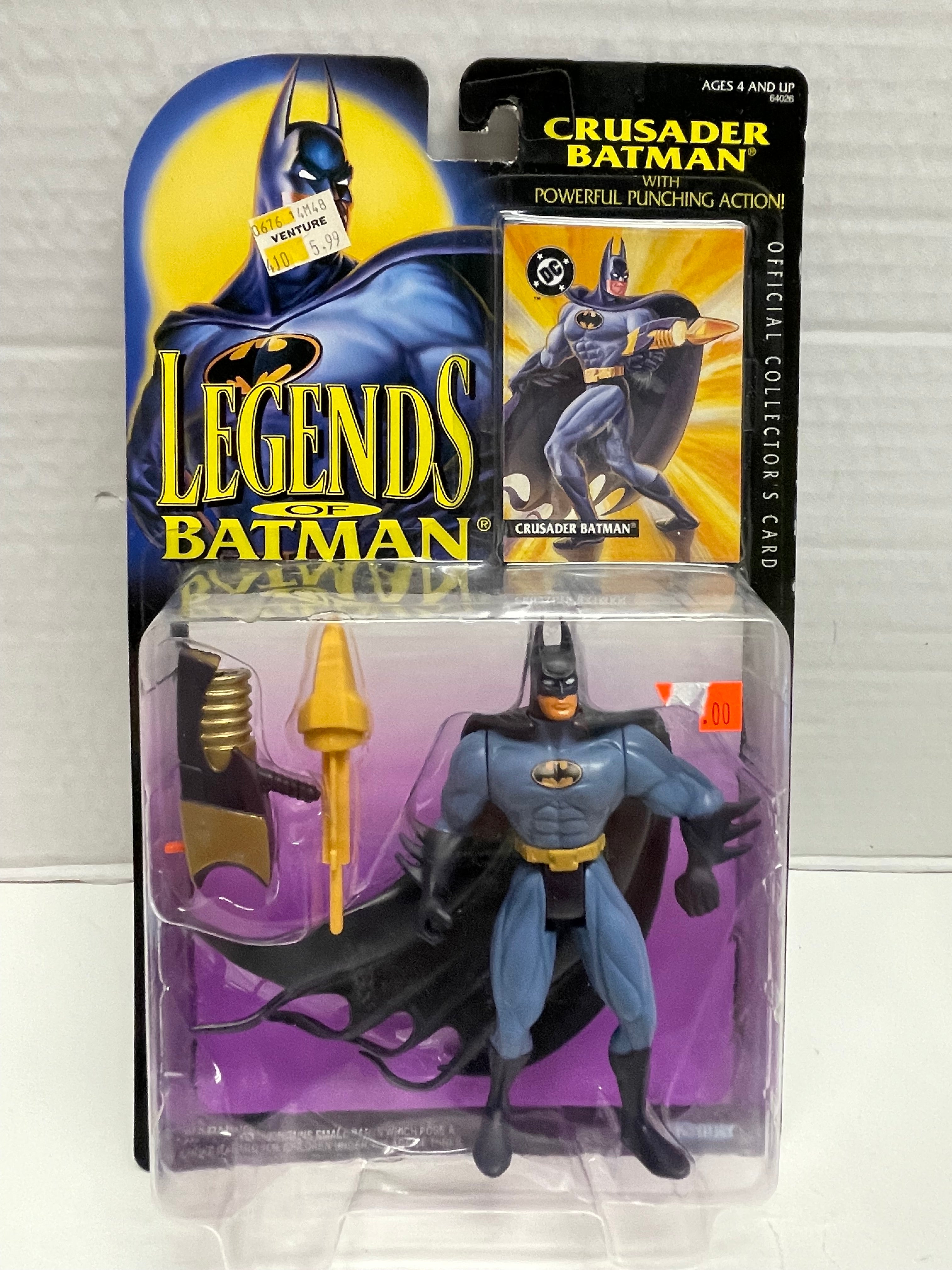 Legends of Batman Crusader Batman Action Figure & Official Collector's –  Back In Time Comics and Toys