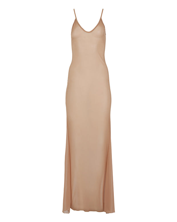 SHEER DELIGHT SIREN SLIP // HONEY BEIGE