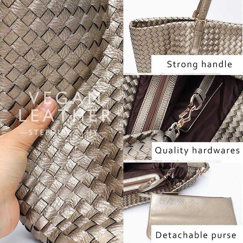 
                  
                    Rebekah Vegan Leather Handbag For Woman - XLarge Capacity Tote
                  
                