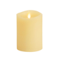 Ivory Flameless Candle Pillar - Melted Top
