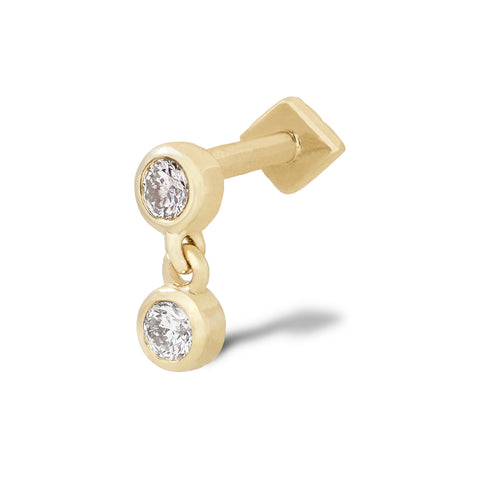 Round Pavé Diamond Stud Earring, Flat Earring Backs, Nap Earrings, Gold  Sleeper Earrings, 14K Yellow Gold, 14K White Gold - 5mm 6.5mm 8mm –  Valensole Jewelry