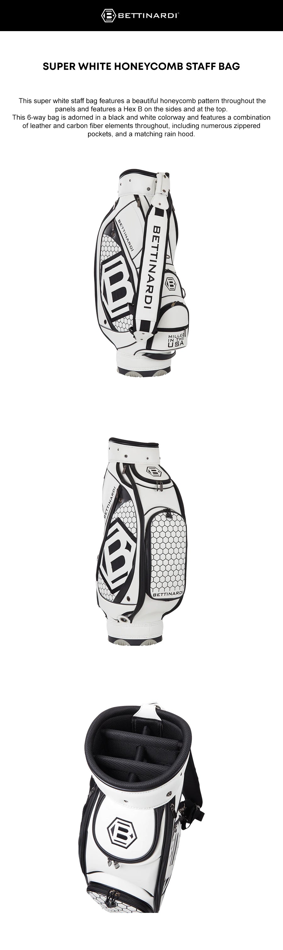 Bettinardi-Super-White-Honeycomb-Staff-Bag